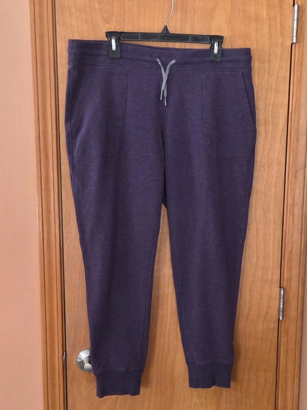 LL Bean Women’s Cozy Pull On Purple Cuffed Pants